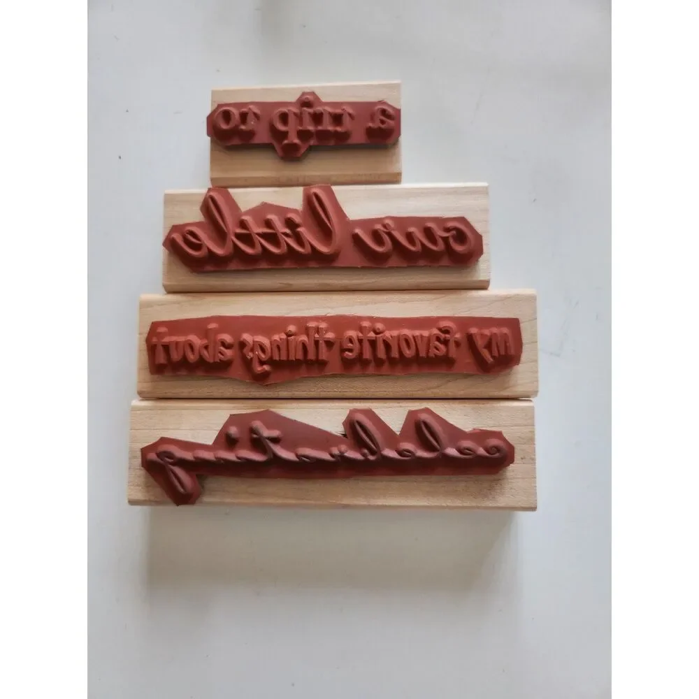 Stampin Up Rubber Stamp Set; Phrase Starters; 2002 B24